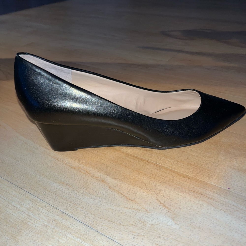 Black 1.5inch wedge heels